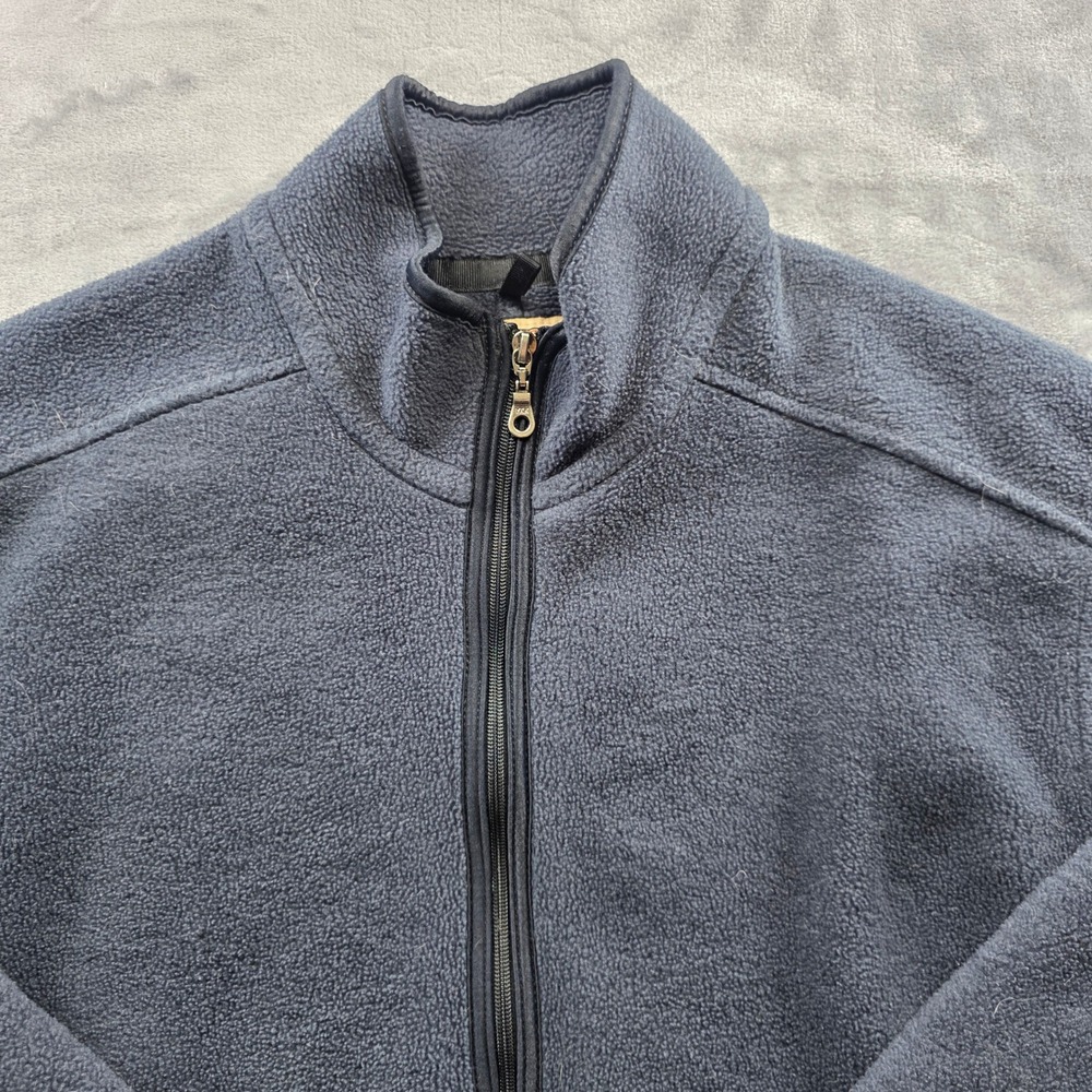 Vintage Woolrich Rugged Outdoorwear Fleece Jacket Full Zip USA Made Blue Men's M - Picture 2 of 11